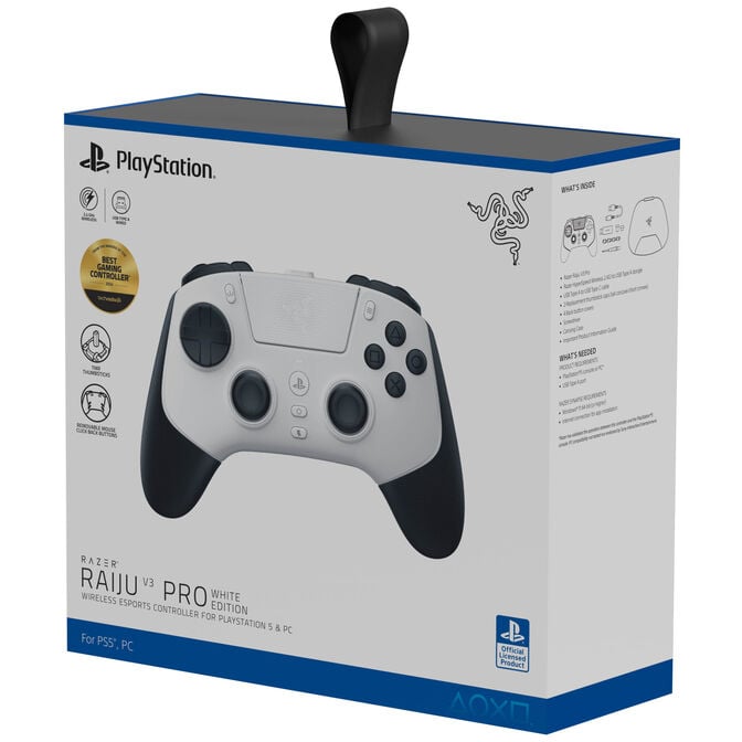 Gamepad Razer Raiju V3 Pro PS5/PC Wireless Branco image number 14