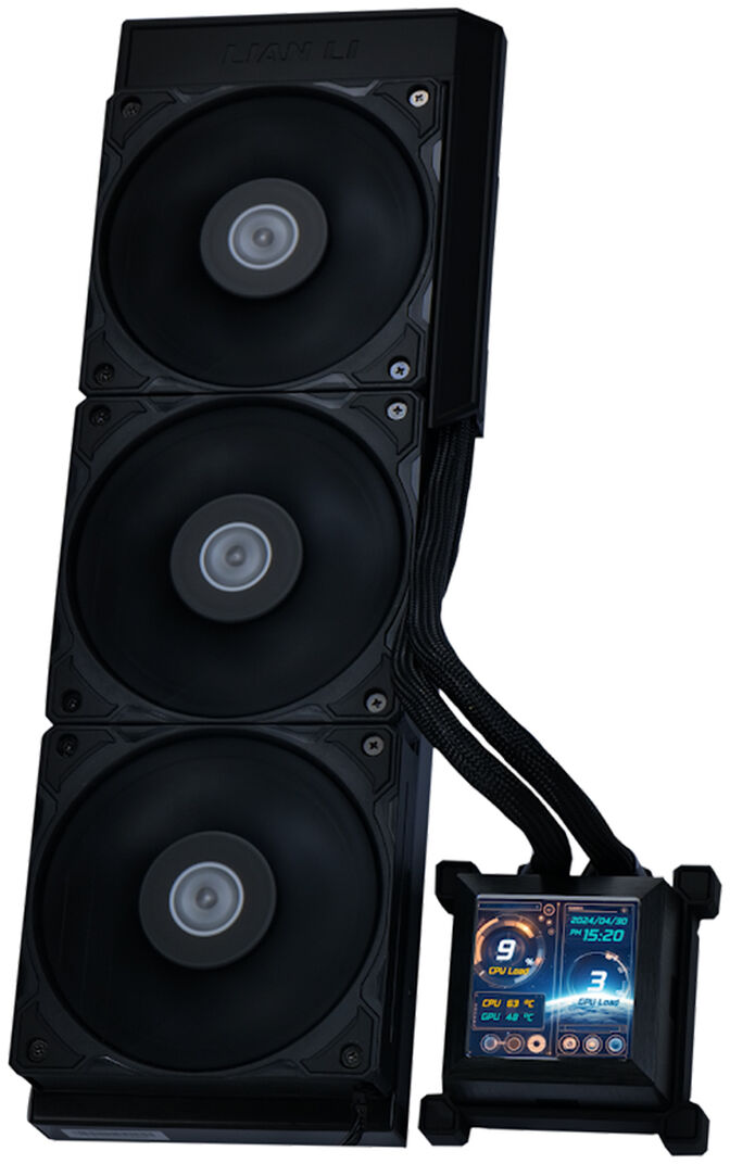 Water Cooler CPU AIO Lian Li HydroShift LCD 360S Preto - 360mm image number 0
