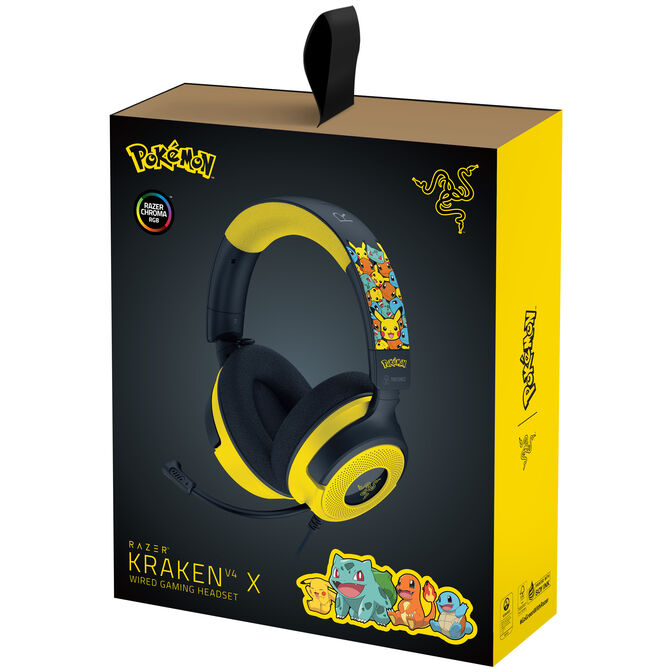 Headset Razer Kraken V4 X 7.1 Pok&eacute;mon Kanto Starters Ed. image number 4