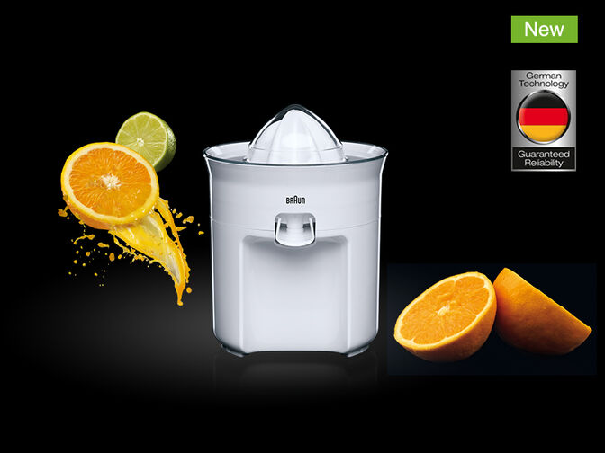Espremedor de Citrinos Braun CJ 3050 60W Branco image number 1