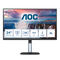 Monitor AOC 23.8" 24V5C/BK IPS FHD 75Hz 1ms USB-C 3.2 ( DP alt + PD65W) Low Blue Light c/Ajuste Altura
