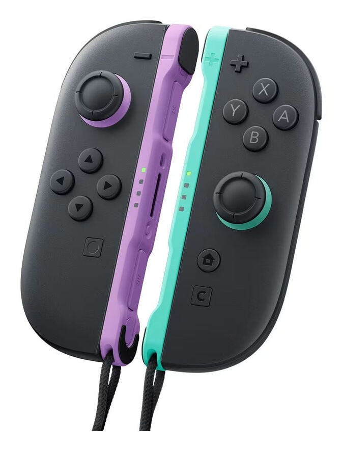 Comando Nintendo Joy-Con 2 (Esq-Dir) Verde /Roxo BTR image number 1