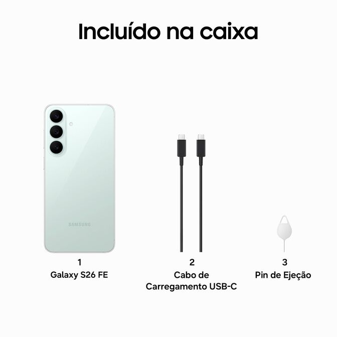 Smartphone Samsung Galaxy S26 FE 6.7" (8 / 512GB) 120Hz Pist&aacute;cio image number 8