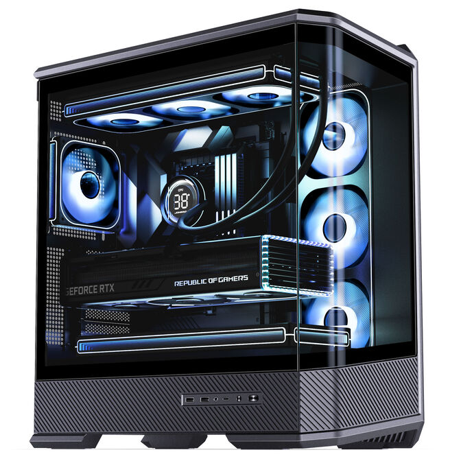 Caixa ATX Jonsbo D400 Vidro Temperado Preto image number 4