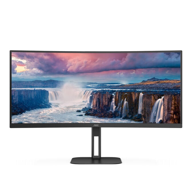 Monitor Curvo AOC 34" CU34V5C/BK VA WQHD 100Hz 1ms USB-C 3.2 ( DP alt + PD65W) image number 1