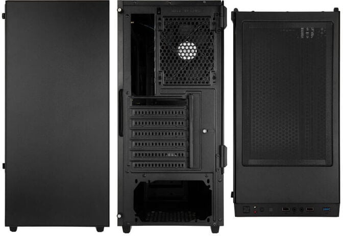 Caixa ATX Kolink Castle Vidro Temperado Preto image number 3