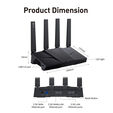 Router GL.iNet GL-BE9300 Flint 3 Wireless Wi-Fi 7 Tri Band image number null