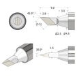 Ponta de soldadura iFixit FixHub KNIFE - 2,5mm image number null