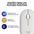 Rato Logitech Pebble 2 M350s Bluetooth Branco image number null