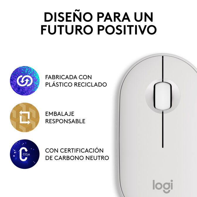 Rato Logitech Pebble 2 M350s Bluetooth Branco image number 19