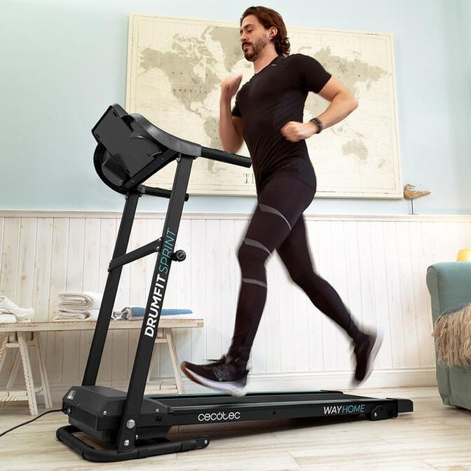 Passadeira de Corrida El&eacute;ctrica Cecotec DrumFit WayHome 1400 Sprint Dobr&aacute;vel 900W 14km/h image number 3