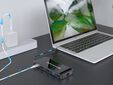 HUB USB Conceptronic 12-in-1 USB-C 3.2 > 3x USB-A 3.0 + 2x HDMI + VGA + USB 2.0 + Gigabit + USB-C (PD100W) + Leitor de Cart&otilde;es + &Aacute;udio image number null