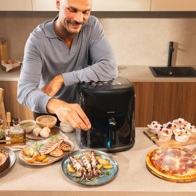 Fritadeira (Sem &Oacute;leo) Cecotec Cecofry Smokin Prime 6500 image number 9