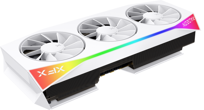 Gr&aacute;fica XFX Radeon RX 9070 XT Mercury OC Gaming White Triple Fan 16GB GDDR6 image number 3