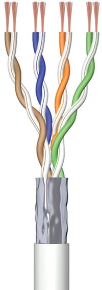 Bobine de Rede Ewent RJ45 Cat.6 U/UTP AWG23/1 305m Cinzento