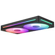 Ventoinha NZXT F280 RGB Core Single-Frame Pretas - Dupla Vento&iacute;nha 140mm (280mm) image number null