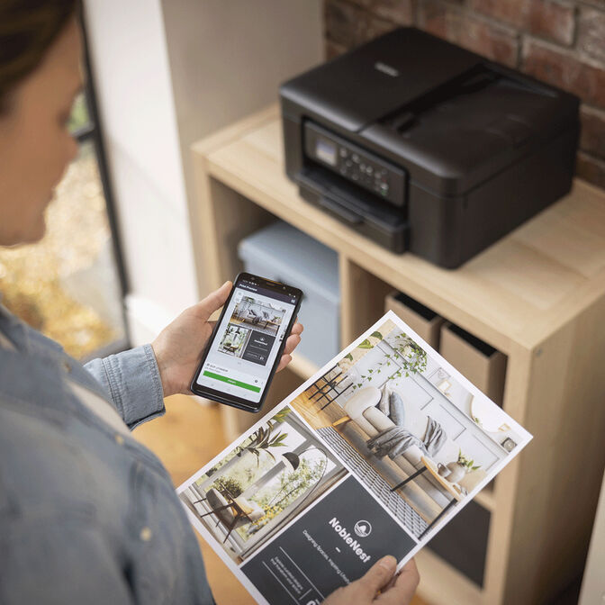 Impressora Multifun&ccedil;&otilde;es a Jato de Tinta Brother DCP-J1360DW WiFi image number 2