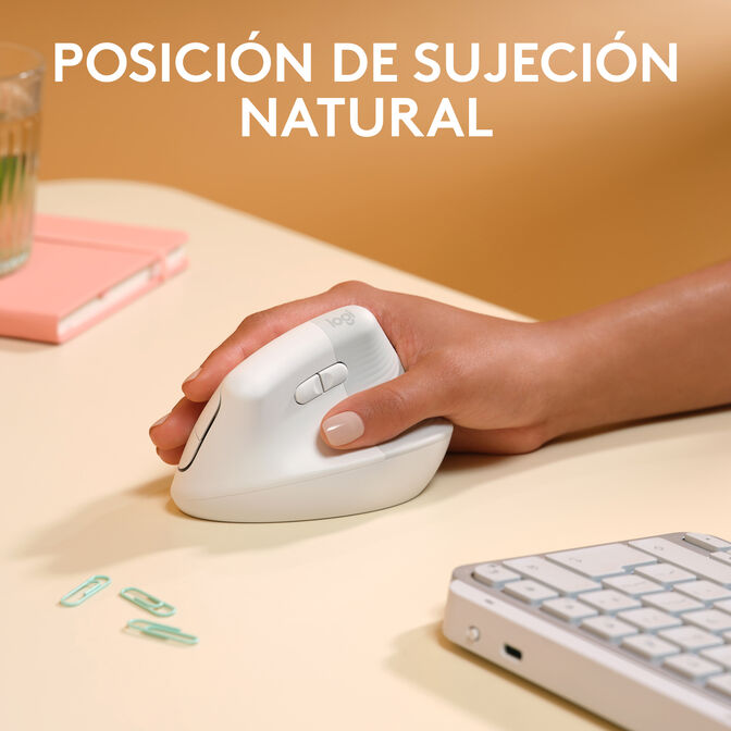 Rato Logitech Lift for Mac Vertical Ergonomic Wireless White image number 6