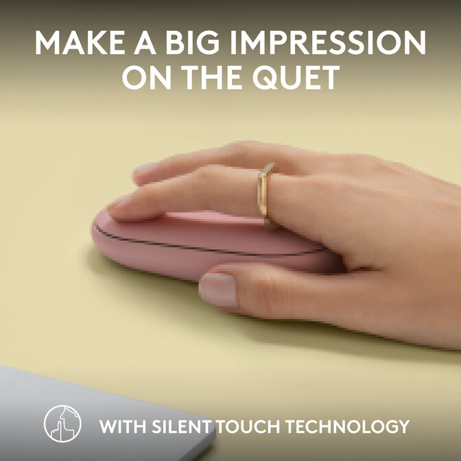 Rato Logitech Pebble 2 M350s Bluetooth Tonal Rose image number 5