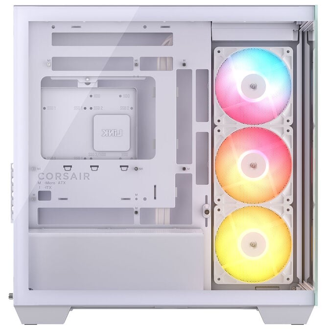 Caixa Micro-ATX Corsair 2800X RS-R ARGB Branca Vidro Temperado image number 4