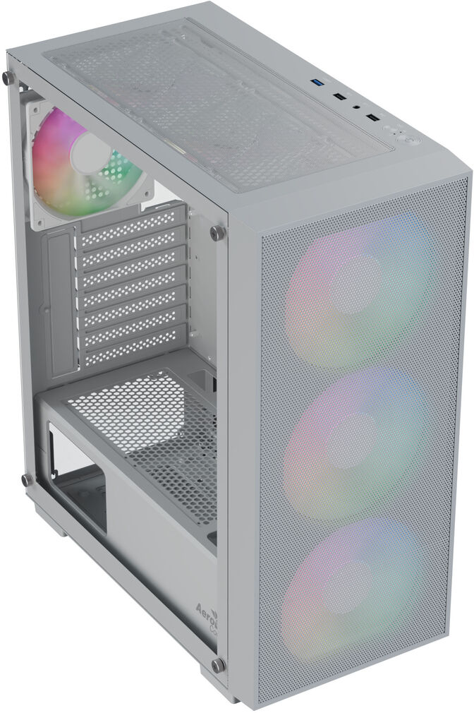 Caixa ATX Aerocool B509A Flow ARGB Vidro Temperado Branco image number 1