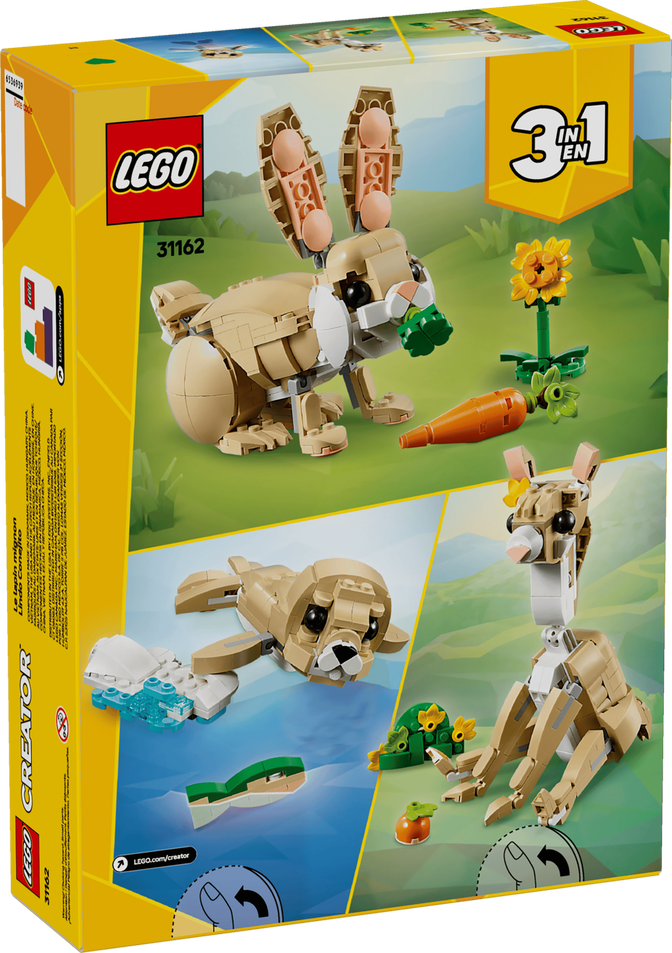 LEGO Creator 3-em-1: Coelhinho Ador&aacute;vel, 326 Pe&ccedil;as (31162) image number 1