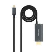 Cabo Conversor Nanocable USB-C > HDMI 2.1 8K@60HZ USB-C PD 100W 1.8 M Preto