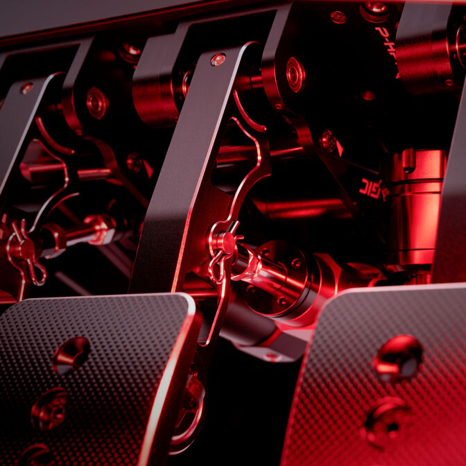 Pedais Hidr&aacute;ulicos Simagic P1000i-RS - 3 Pedais - Invertidos -  Loadcell 100Kg image number 7