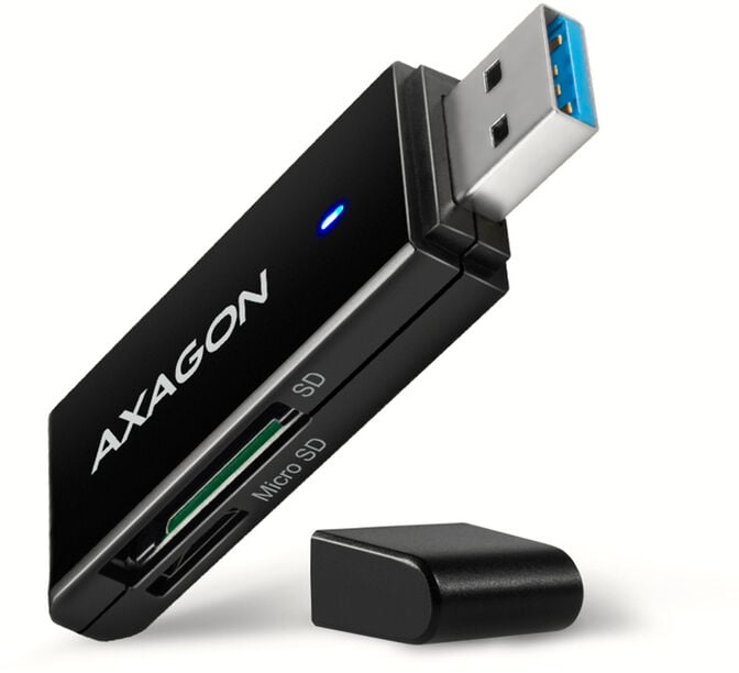 Leitor cart&otilde;es interno AXAGON CRI-S2N USB-A 3.2, SD/microSD image number 0