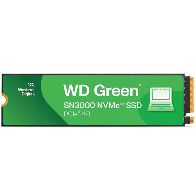 Disco SSD Western Digital Green SN3000 2TB Gen4 M.2 NVMe (5000/4200MB/s) image number 1