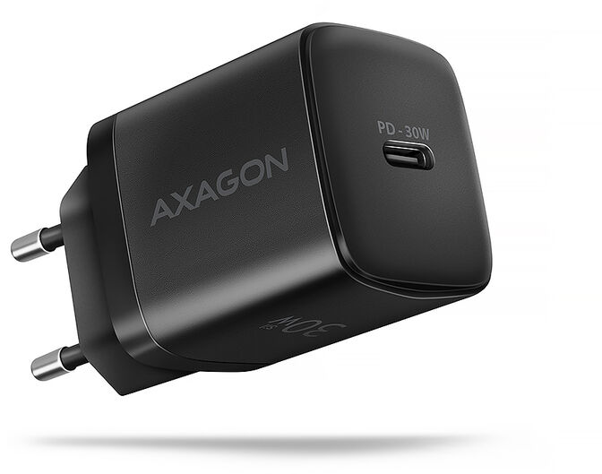 Carregador de parede AXAGON ACU-PD30, 1 porta (USB-C), PD3.0/PPS/QC4+/SFC/AFC/Apple, 30 W, Preto image number 0