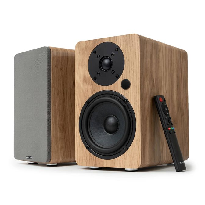 Colunas Hi-Fi Vulkkano A5 ARC MKII 50W Bluetooth HDMI ARC Castanhas image number 0