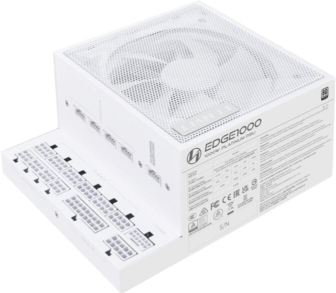 Fonte Modular Lian Li Edge 1000W 80+ Platinum Branco image number 1
