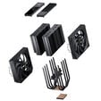 Cooler CPU Jonsbo CC90 Dual Tower com Display Preto - 2x 130mm image number null
