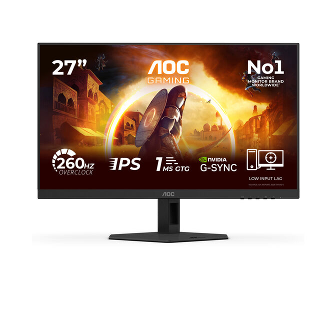 Monitor AOC Gaming 27" 27G4ZREP Fast IPS FHD 260Hz 0.3ms G-SYNC Adaptive Sync image number 0