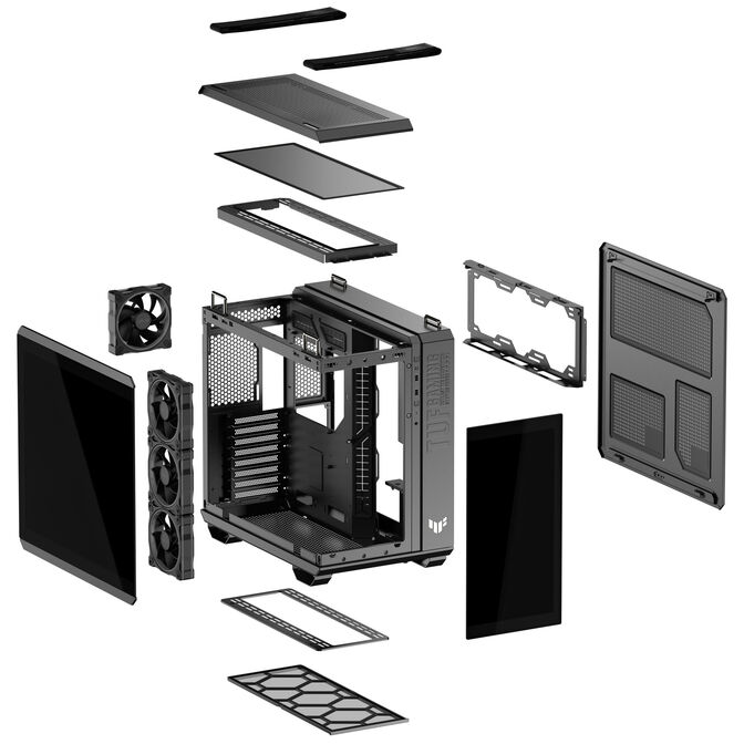 Caixa ATX ASUS TUF Gaming GT502 Horizon TG ARGB Preta image number 15
