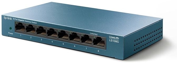 Switch TP-Link LS108G 8 Portas Gigabit Litewave Metal image number 1