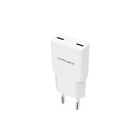 Carregador Nanocable 2xUSB-C/PD 30W, Branco