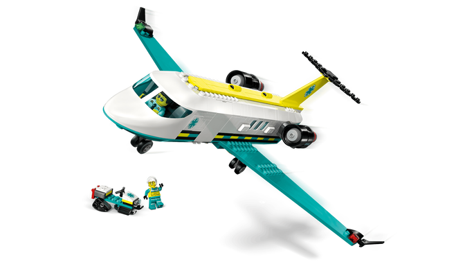 LEGO City: Avi&atilde;o de Ambul&acirc;ncia A&eacute;rea de Emerg&ecirc;ncia, 403 Pe&ccedil;as (60465) image number 2