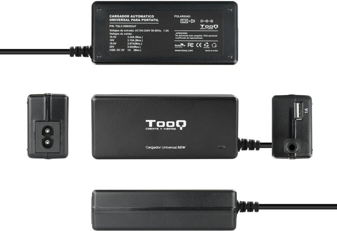 Carregador de Port&aacute;til Tooq 65W 1x USB Autom&aacute;tico image number 3