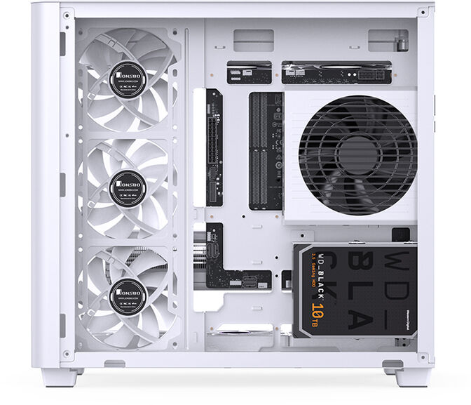 Caixa ATX Jonsbo TK-3 Vidro Temperado Branco image number 2