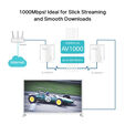 Powerline TP-Link TL-PA7017 KIT AV1000 Homeplug AV2 Gigabit image number null