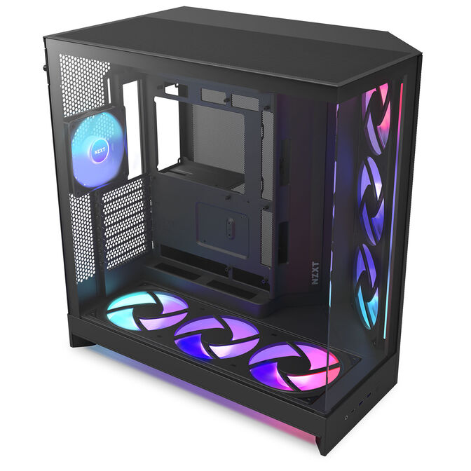 Caixa E-ATX NZXT H9 Flow RGB+ Preta (2025) Vidro Temperado image number 3