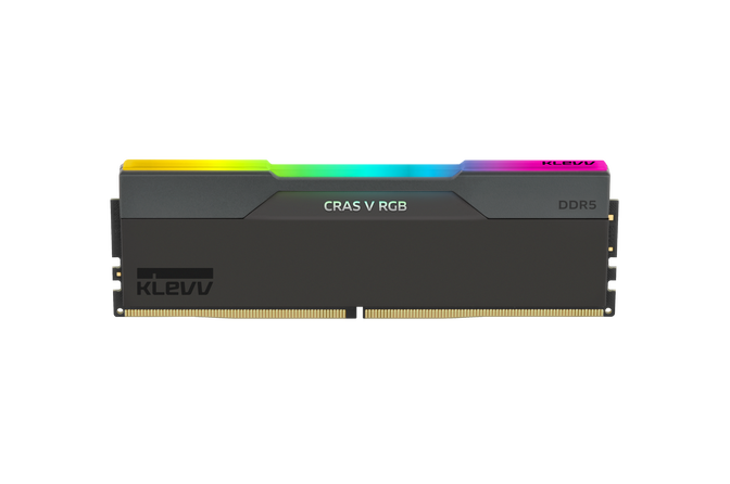 KLEVV Kit 32GB (2 x 16GB) DDR5 CRAS V 6400MHz CL30 RGB Obsidian Black (Intel XMP/AMD Expo) image number 1