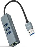 Adaptador Gigabit Nanocable USB 3.0 a Ethernet Gigabit 10/100/1000 Mbps / 3x USB 3.0 15 CM Cinza image number null