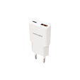 Carregador Nanocable USB-C/PD + USB-A/QC 25W, Branco image number null