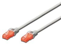 Cabo de Rede Ewent RJ45 U/UTP Cat.6 2 M Cinzento