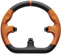 Volante para Buttonplate Asetek SimSports GT Rim - Closed D - Couro Laranja