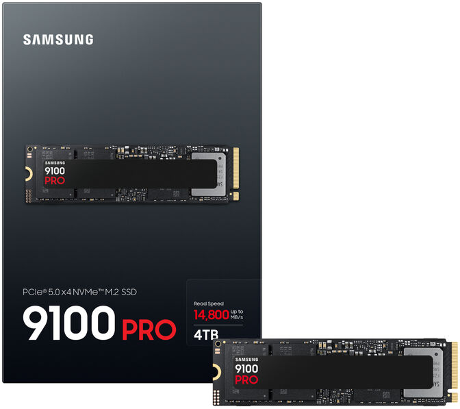 SSD Samsung 9100 Pro 4TB Gen5 M.2 NVMe (14700/13300MB/s) image number 3