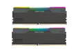 KLEVV Kit 32GB (2 x 16GB) DDR5 CRAS V 6400MHz CL30 RGB Obsidian Black (Intel XMP/AMD Expo) image number null